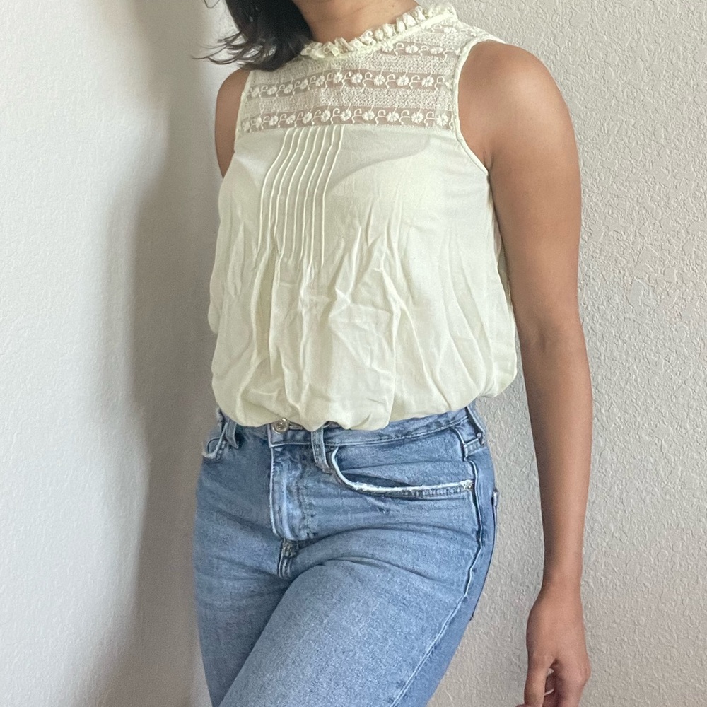 Forever21 Light Green Blouse with Button Detail